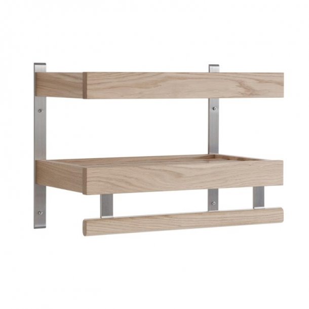 Hall - Dobbelt hattehylde med en bredde p� 50 cm