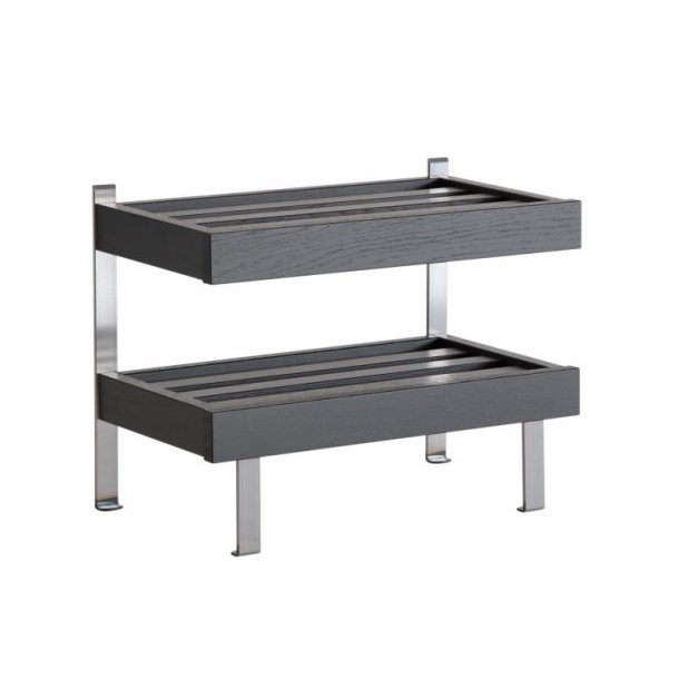 Hall - Dobbelt skohylde som gulvmodel med en bredde p� 50 cm