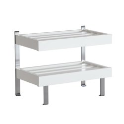 Hall - Dobbelt skohylde som gulvmodel med en bredde p� 50 cm