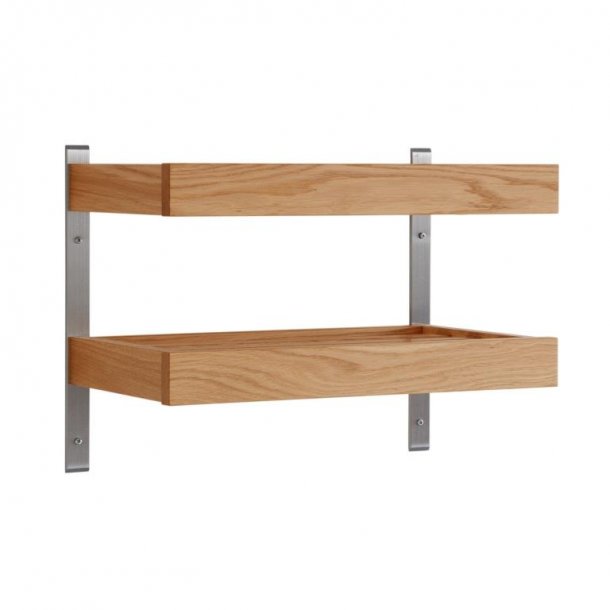 Hall - Dobbelt skohylde som v�gmodel med en bredde p� 50 cm