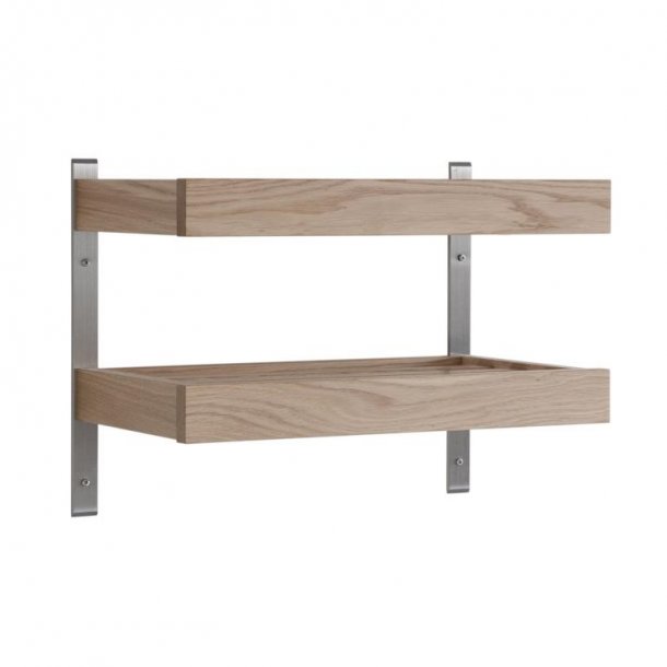 Hall - Dobbelt skohylde som v�gmodel med en bredde p� 50 cm