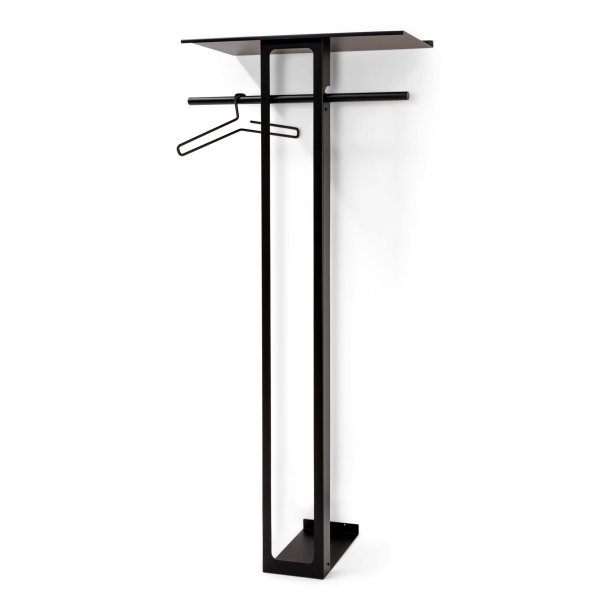 Koons - Hj hattehylde i sort metal, bredde 70 cm.