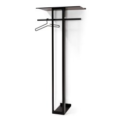 Koons - Hj hattehylde i sort metal, bredde 70 cm.