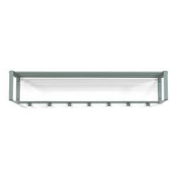 Dinex - Hattehylde i stvet grn metal, bredde 100 cm.