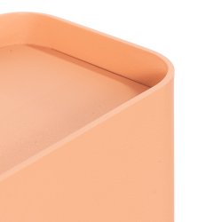 Alhamba - Knagerkke med hylde i lys orange metal, tre knager