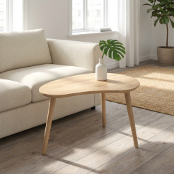 CT 10 - Soffbord i massiv ek, med palettform och storlek 74 x 55 cm