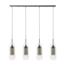 Mirroor - Loftlampe i glas med metal detalje.