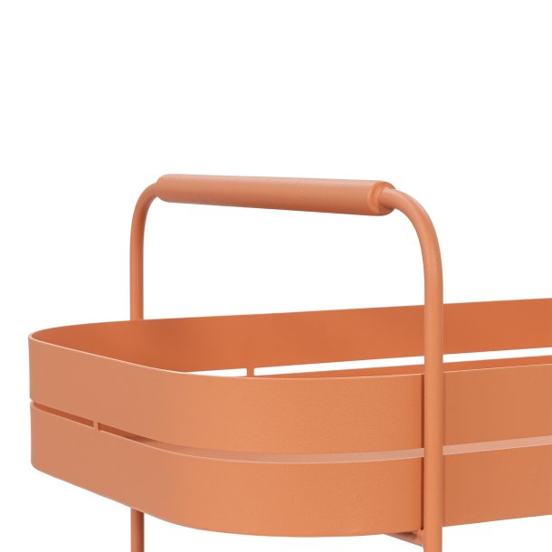 Carrito - Serveringsvogn i orange farvet metal