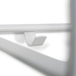 Dinex - Hattehylde i hvid metal, bredde 100 cm.