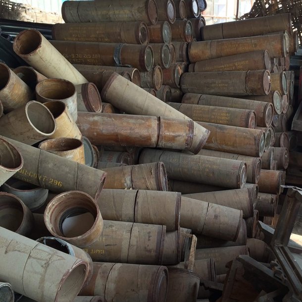 Big Bertha - Ammunitionsrr i pap og metal, large, 2 stk.