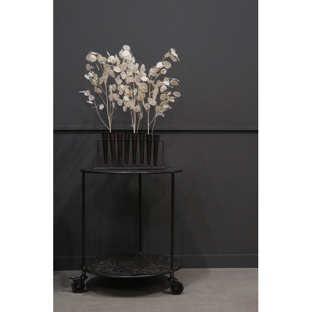  Robby - Vaser, to stk. med otte sm metal vaser p stativ