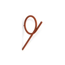 Tupaz - Tre knager i orange metal, vlg mellem 3 strrelser