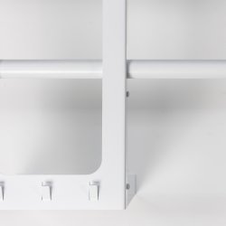 Koons - Hattehylde i hvid metal, bredde 100 cm.