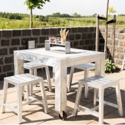 Rock-Solid - havetaburet i galvaniseret stl