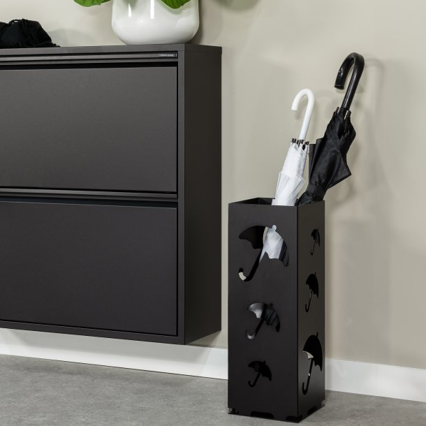 Pisa - Paraplyholder i sort metal