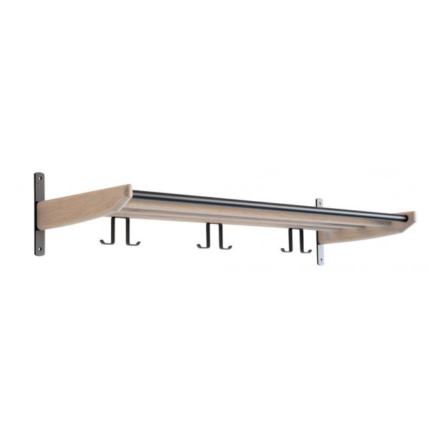 Freja - Hattehylde i massiv eg, med en bredde p� 90 cm