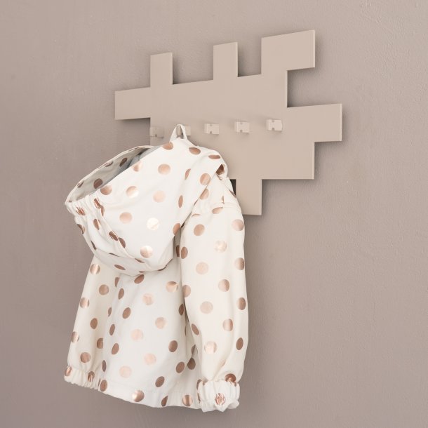 Puzzle - Kroklist i silkeslen taupe metall