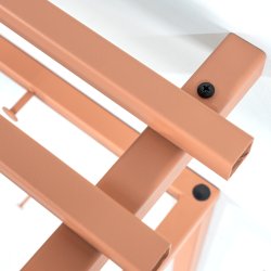 Razor - Hattehylde i terracotta farvet metal