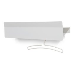 Benjy - Hattehylde i hvid metal, bredde 77 cm.