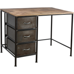  Thomas skrivbord med metalll�dor