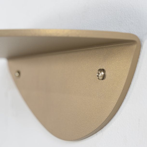 Cosma - Spejl &amp; hylde, enkeltvis eller som s�t i en champagnefarvet metal