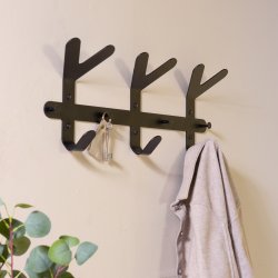 Compacto - Knager�kke i sort metal, bredde 66 cm.