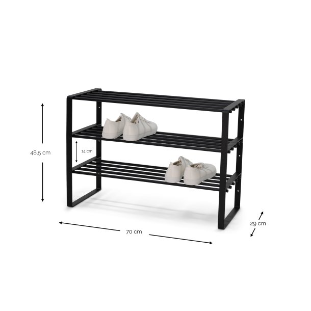 Dinex - Skost�ll i dammgr�n metall, 3 hyllplan, bredd 70 cm