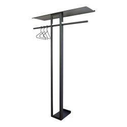 Koons - Hj hattehylde i sort metal, bredde 100 cm.