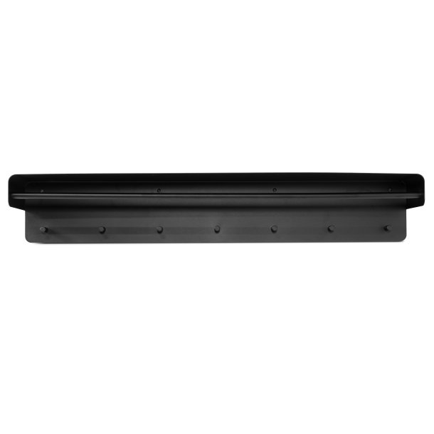 Artic - Hatthylla i svart metall, bredd 118 cm.