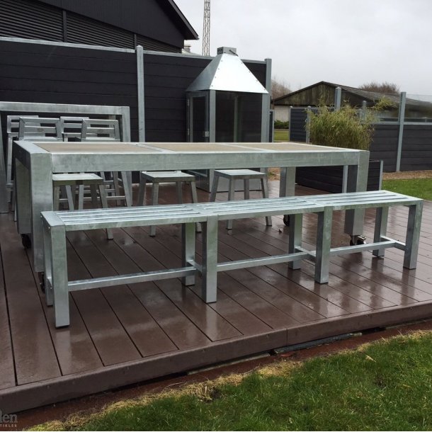 Rock-Solid - havebnk, 217/225 cm lang