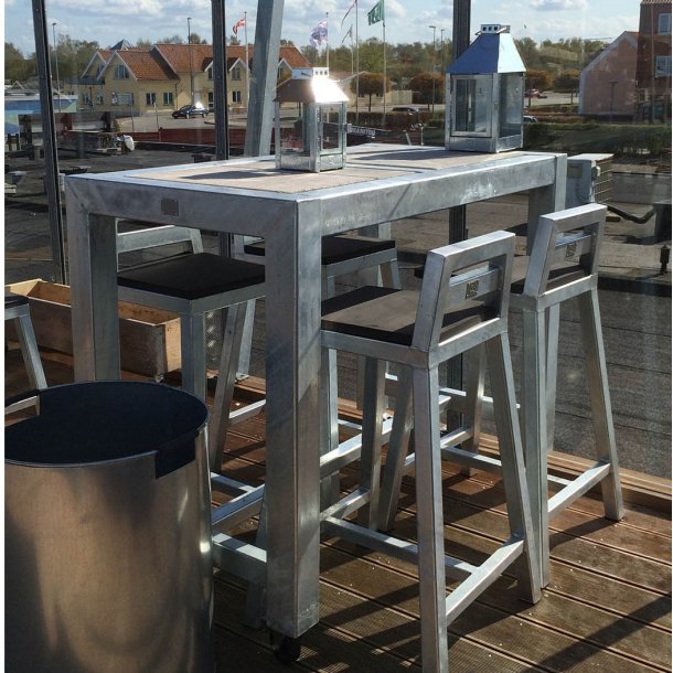 Rock-Solid - barstol i galvaniseret stl