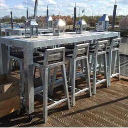 Rock-Solid - barstol i galvaniseret stl