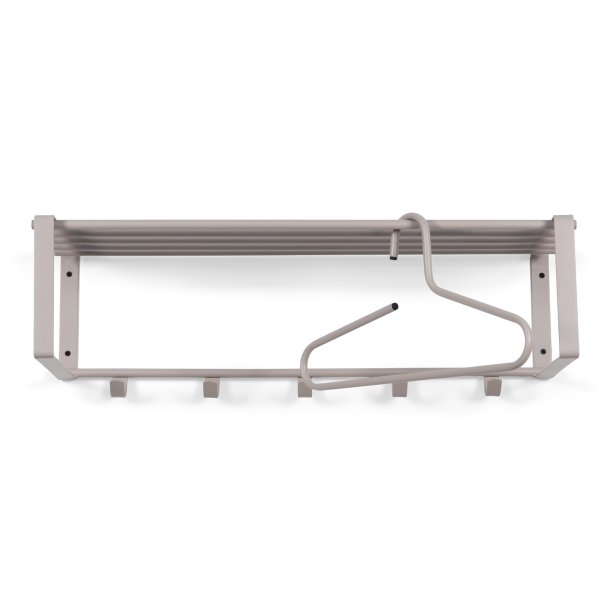 Dinex - Hattehylde i silky taupe farvet metal, bredde 70 cm.