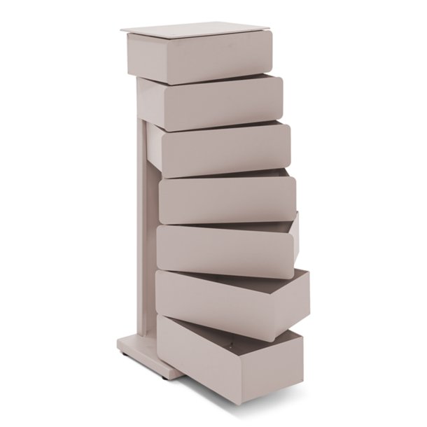 Carson - Byr� med sju l�dor i silkeslen taupef�rgad metall