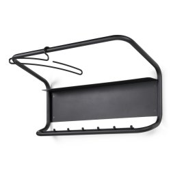 Bentz - Hattehylde i sort metal, bredde 80 cm.