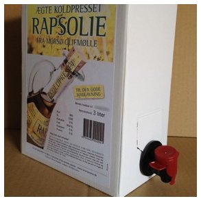 Ægte koldpresset rapsolie - 3 l
