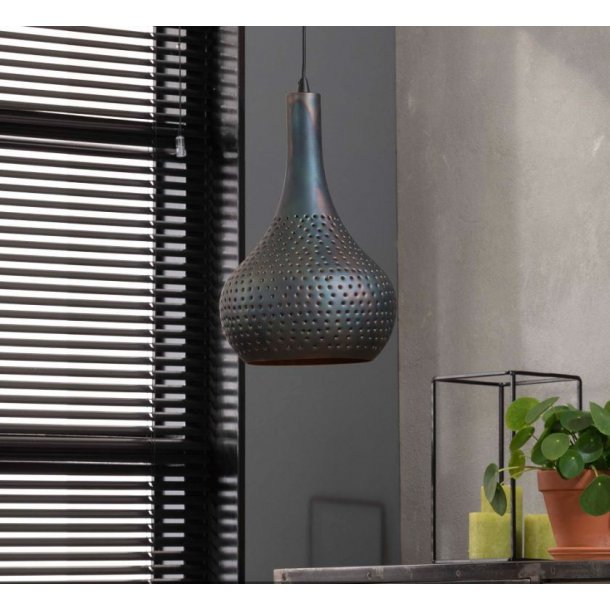 Perfora - Loftlampe i patineret sort/brunt metal