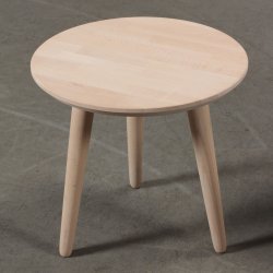 CT 10 - Sofabord i massiv bg og diameter 50 cm