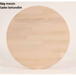 CT 10 - Sofabord i massiv bg og diameter 60 cm