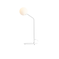 Limelight - Bordlampe i hvidt metal og hvidt glas