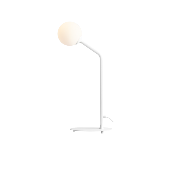 Limelight - Bordlampe i hvidt metal og hvidt glas