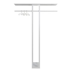 Koons - Hj hattehylde i hvid metal, bredde 70 cm.
