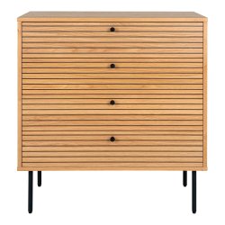 Create kommode i egetr med fire skuffer