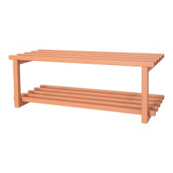 Razor - Skohylde i terracotta farvet metal