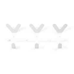 Compacto - Knager�kke i hvid metal, bredde 66 cm.