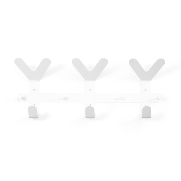 Compacto - Knager�kke i hvid metal, bredde 66 cm.