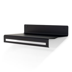 Say - Hattehylde i sort metal, bredde 60 cm.