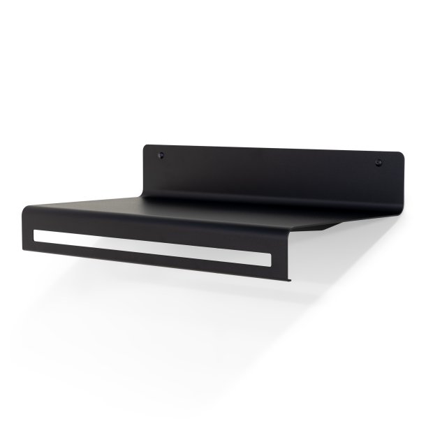 Say - Hattehylde i sort metal, bredde 60 cm.