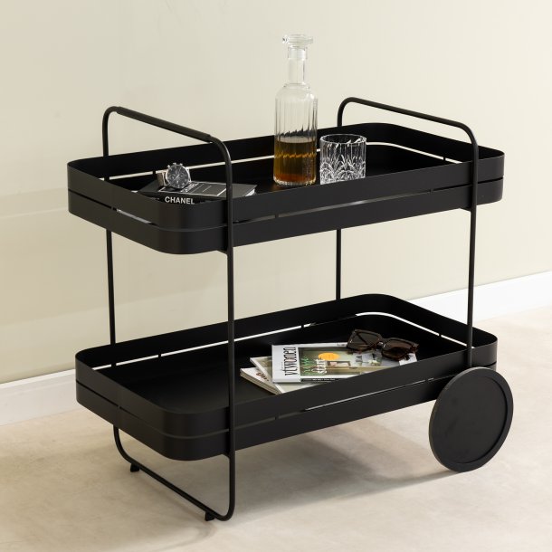 Carrito - Serveringsvagn i svart metall