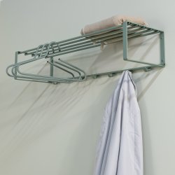 Dinex - Hattehylde i stvet grn metal, bredde 100 cm.